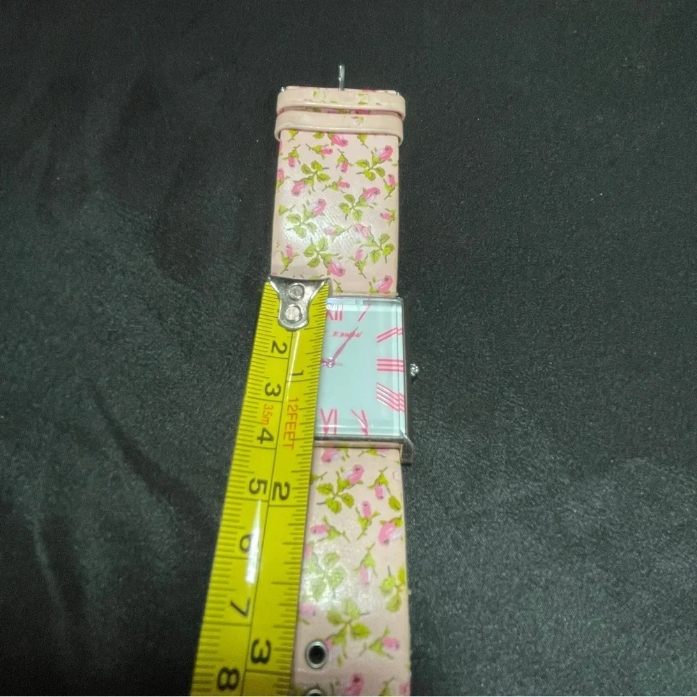 Betsey Johnson Pink Floral Women's Watch